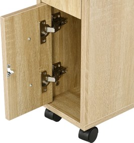 Dulapior pentru baie Kleankin, 18x30x68.5 cm, lemn | Aosom RO