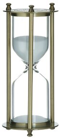 Clepsidra metal Deluxe Hourglass, 60 minute, Auriu
