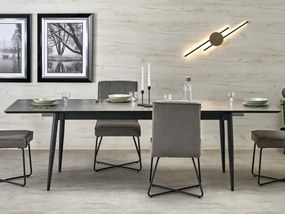 Masă de sufragerie Charles (marmură gri + negru) (pentru 8 și mai multe persoane). Promo -6%. 1092379