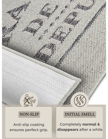 Covor tip traversă gri/crem 62x150 cm Cucina – Hanse Home