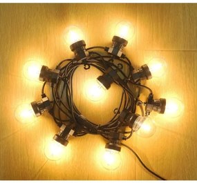 Lanț LED decorativ de exterior Retlux GARLAND G45 10xE27/230V 8m IP44 alb cald