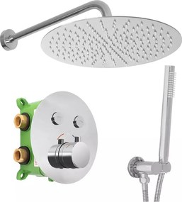 Sistem de dus incastrat Rea Lungo-Miler termostatic crom lucios