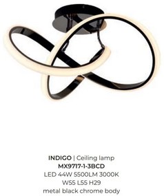 Lustra LED aplicata design modern INDIGO