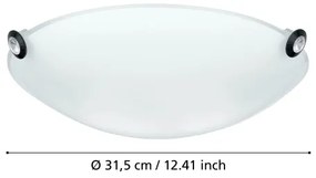 Eglo 93624 - LED Plafoniera CAFIERA LED/12W/230V