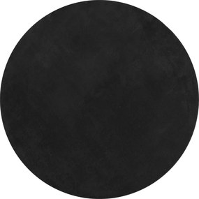 vidaXL Covor HUARTE, fir scurt, moale și lavabil, negru, Ø 80 cm