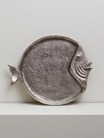 Tava servire, rotunda, din aluminiu, Fish