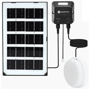 Corp de iluminat LED solar Aigostar LED/35W/12V 3000 mAh 6500K d. 16,8 cm