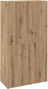 vidaXL Dulap de birou cu ușă Lemn vechi 60 x 32 x 115 cm Lemn compozit