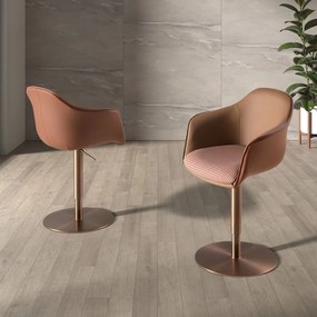 Scaun pivotant cu inaltime reglabila Stool maro