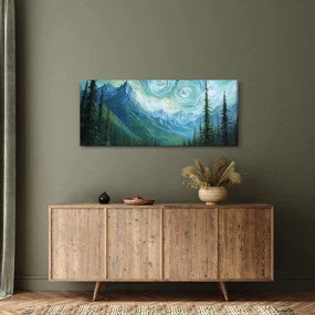 Tablou - Peisaj cu o adiere din Van Gogh (120x50 cm)