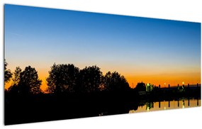 Tablou cu apus de soare (120x50 cm)