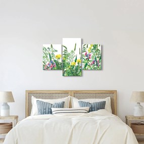 Tablou - Flori de pajiște pictate (90x60 cm)