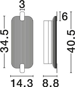 Aplica de perete LED moderna EMERY