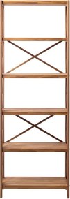 Etajeră în culoare naturală din lemn de stejar 70x198 cm X-Shelf – Unique Furniture