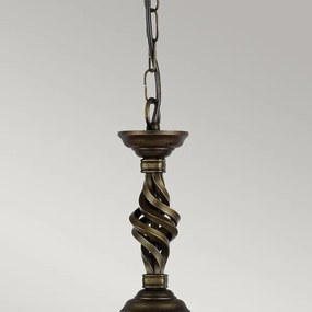 Lustră pe lanț Elstead PB-P-BLK-GOLD PEMBROKE 1xE27/60W/230V