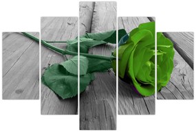 Tablou - Trandafir verde (150x105 cm)
