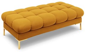 Banca Bali velvet/picioare gold – L133 x l62 x h41