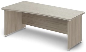 Birou ergonomic TopOffice 200 x 100 cm, stanga, lemn plutitor