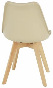 Scaun, cappuccino vanilie fag, BALI 2 NEW - Livrare rapida Bej