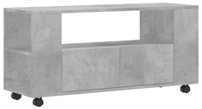 833746 vidaXL Comodă TV, gri beton, 102x34,5x43 cm, lemn prelucrat