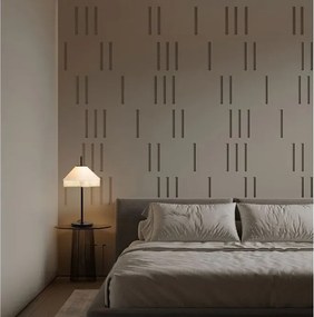 Veioza cu abajur din catifea si franjuri bej VELVY