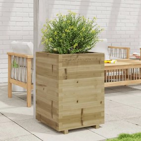 vidaXL Jardinieră de grădină, 50x50x72,5 cm, lemn de pin impregnat