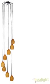 Lustra moderna Izza 8 Amber