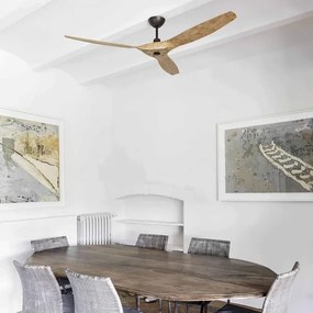 Ventilator de tavan FARO 33519 MOREA maro d. 152 cm + telecomandă