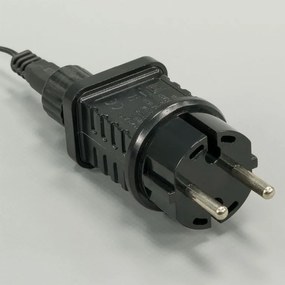 Decor de Crăciun ren cu sanie, alb cald, 140 cm