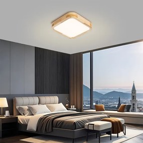 Brilagi - LED Plafonieră WOODLINE SQUARE LED/32W/230V 3000/4000/6000K stejar 30x30