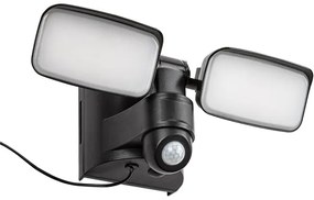 Rabalux 77091 - LED lampă solară de perete LESZNO 2xLED/5W/3,7V IP54 negru