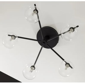 Lustră aplicată Jupiter 2046 PRATO 5xG9/10W/230V negru/transparent