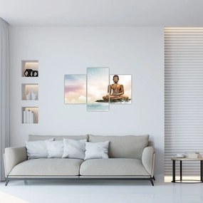 Tablou - Buddha care supraveghează pământul (90x60 cm)
