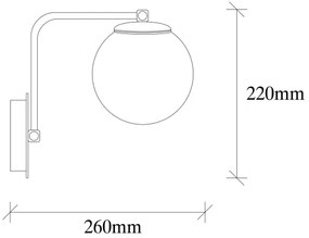 Aplică DAISY 1xE27/100W/230V