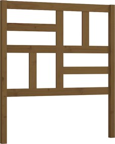 vidaXL Tăblie de pat, maro miere, 96x4x104 cm, lemn masiv de pin