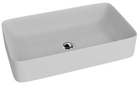 Lavoar pe blat Rune Herdis dreptunghiular 61 cm gri mat