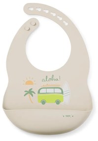 Baveta din silicon cu buzunar, ajustabila,   Party   - Aloha sand