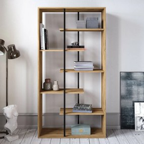 Bibliotecă Presto Black and Walnut
