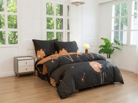 Lenjerie de pat din microfibra flanel DANDELUNE gri inchis Dimensiune lenjerie de pat: 70 x 90 cm | 140 x 200 cm
