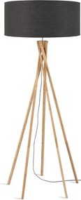 Lampadar realizat din materiale naturale, durabile si ecologice, KILIMANJARO/F gri inchis