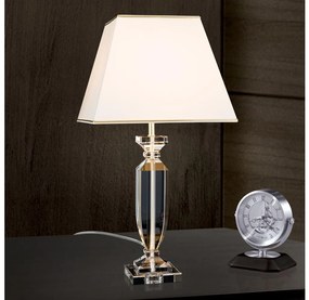 Lampă de cristal de masă Orion LA 4-1207 POKAL 1xE27/60W/230V crem/transparent