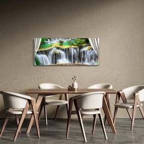 Tablou - Privire la cascade magice (120x50 cm)