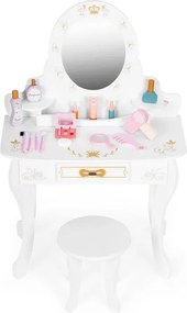 Masă cosmetică pentru copii cu accesorii pentru micile frumuseți