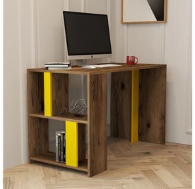 Masă PC Limba (Nuc + Galben). 1088800