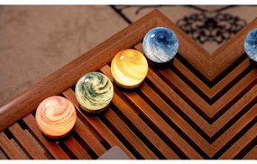 Decorațiune luminoasă în culoare naturală închisă cu USB ø 12 cm Galaxy Breeze – Gingko