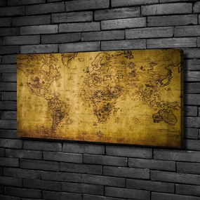 Imprimare tablou canvas Harta lumii vechi