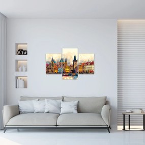 Tablou - Toamna în orașul pictat (90x60 cm)