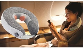 Perna masaj Shiatsu Medivon Puffy Shiatsu, Incalzire, 2 viteze, Utilizare silentioasa, Oprire automata, USB, Gri
