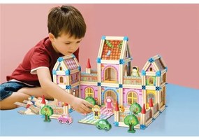 Set de construcție din lemn Castel - 2Kids Toys