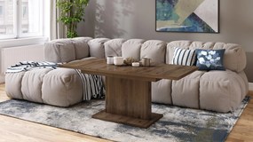 Mazzoni ASTON MINI Nuc Elegant - MĂSUȚĂ DE CAFEA MODERNĂ EXTENSIBILĂ REGLABILĂ PE ÎNĂLȚIME MASĂ TRANSFORMABILĂ
